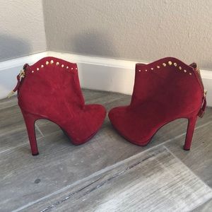 Mossimo Red Ankle Boots